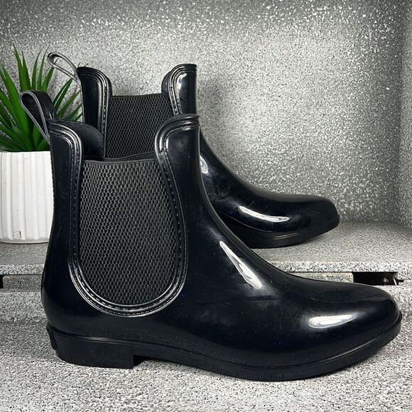 Seven7 Dover Black Rain Boots Waterproof Size 9 - Picture 3 of 6